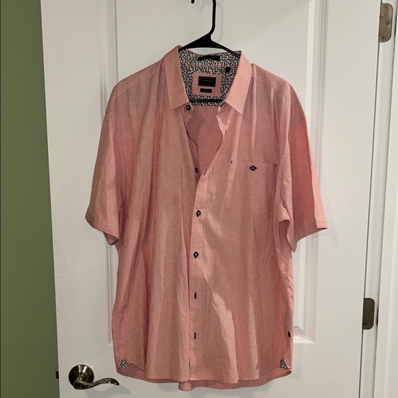 7 Diamonds Men's Casual Pink Button Down Shirt - Picture 1 of 6